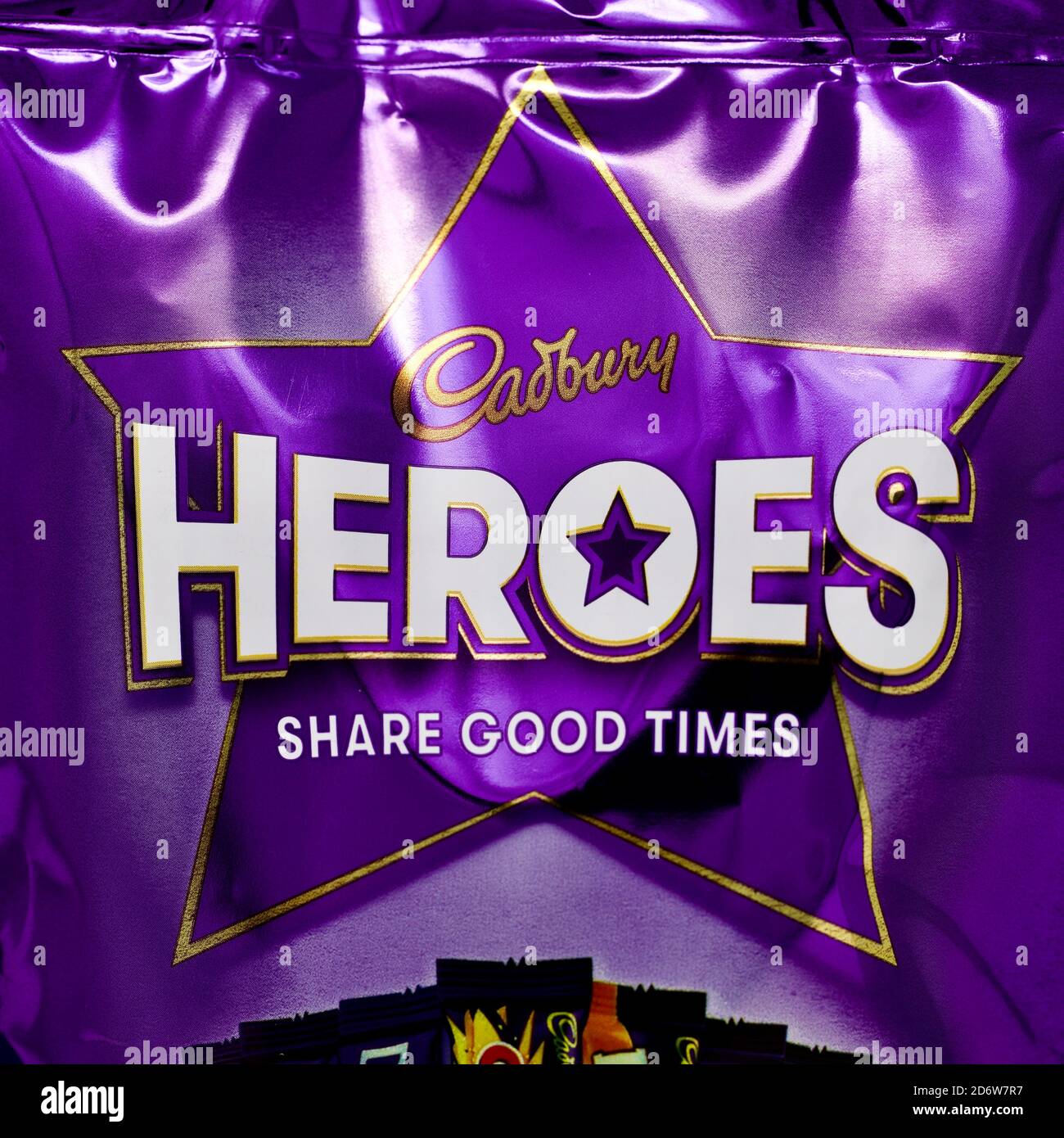 Pochette Cadbury Heroes Banque D'Images