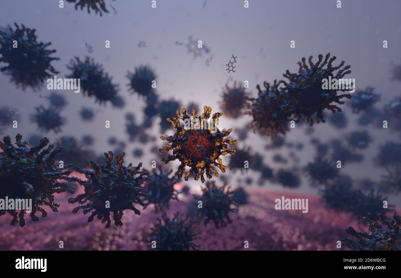 Un virus est un agent infectieux sous-microscopique qui se reproduit uniquement à l'intérieur des cellules vivantes d'un organisme. Les médicaments antiviraux existent. Banque D'Images