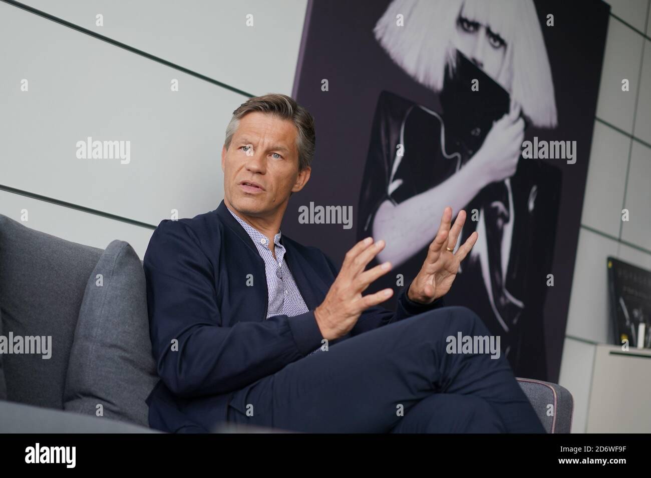 Berlin, Allemagne. 02 septembre 2020. Frank Briegmann, directeur musical allemand et président de l'Europe centrale d'Universal Music Group International et de Deutsche Grammophon, ainsi que président-directeur général d'Universal Music Germany, a enregistré dans son bureau. Credit: Jörg Carstensen/dpa/Alay Live News Banque D'Images