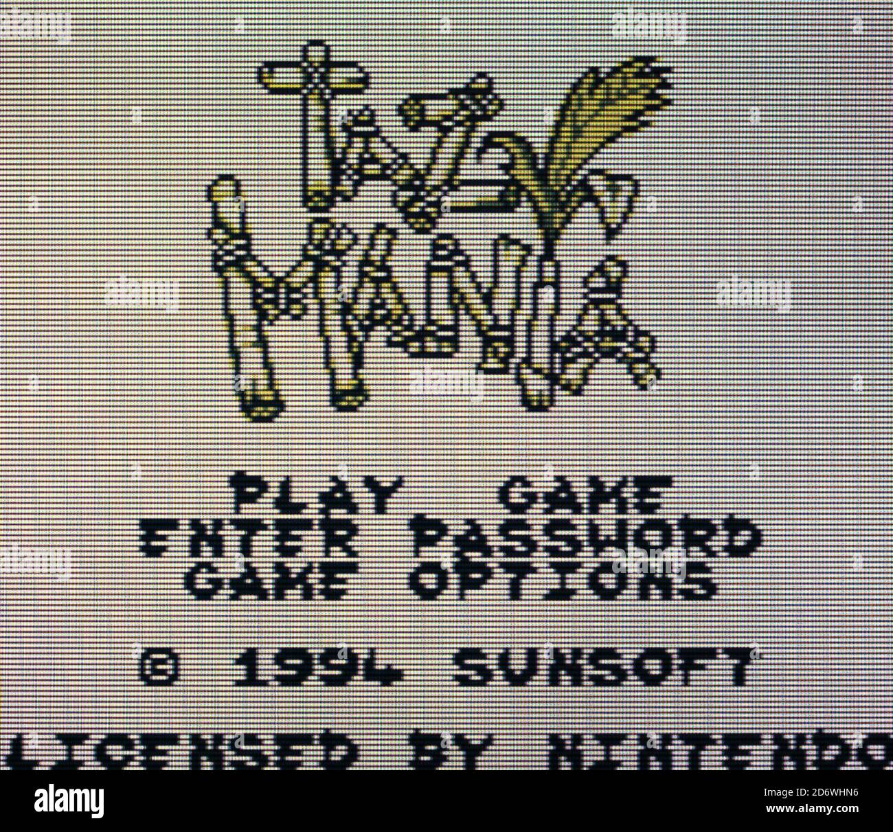 Taz Mania - Nintendo Gameboy Videogame - usage éditorial seulement Banque D'Images