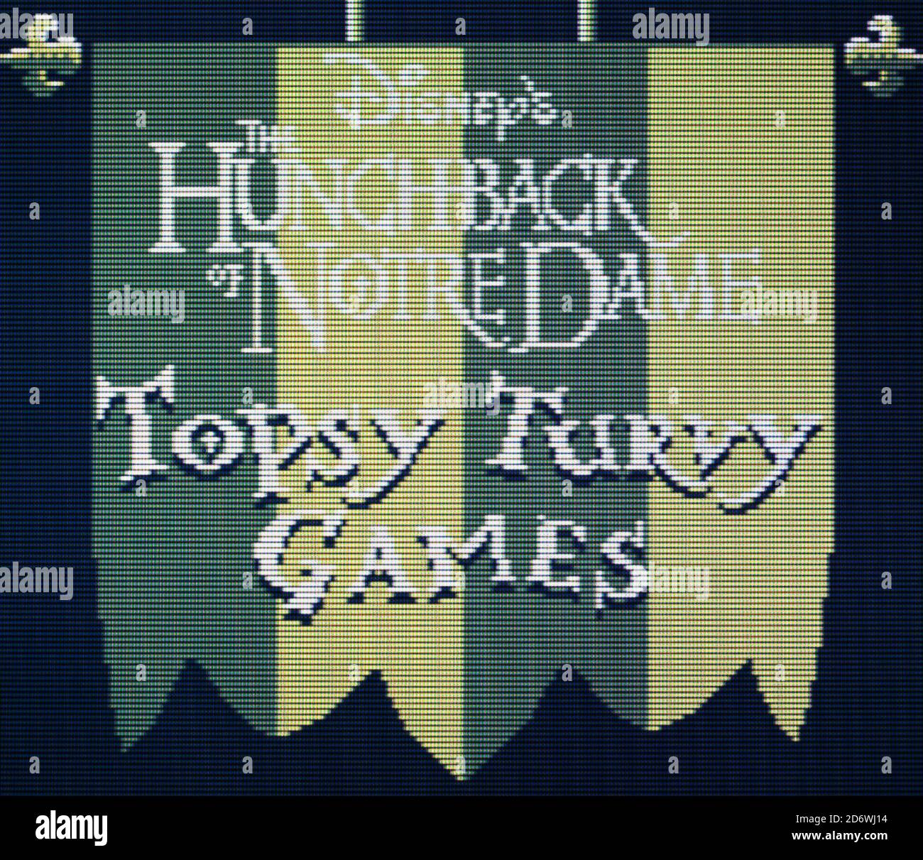 Hunchback de notre Dame - Topsy Turvy Games - Nintendo Gameboy Videogame - usage éditorial uniquement Banque D'Images