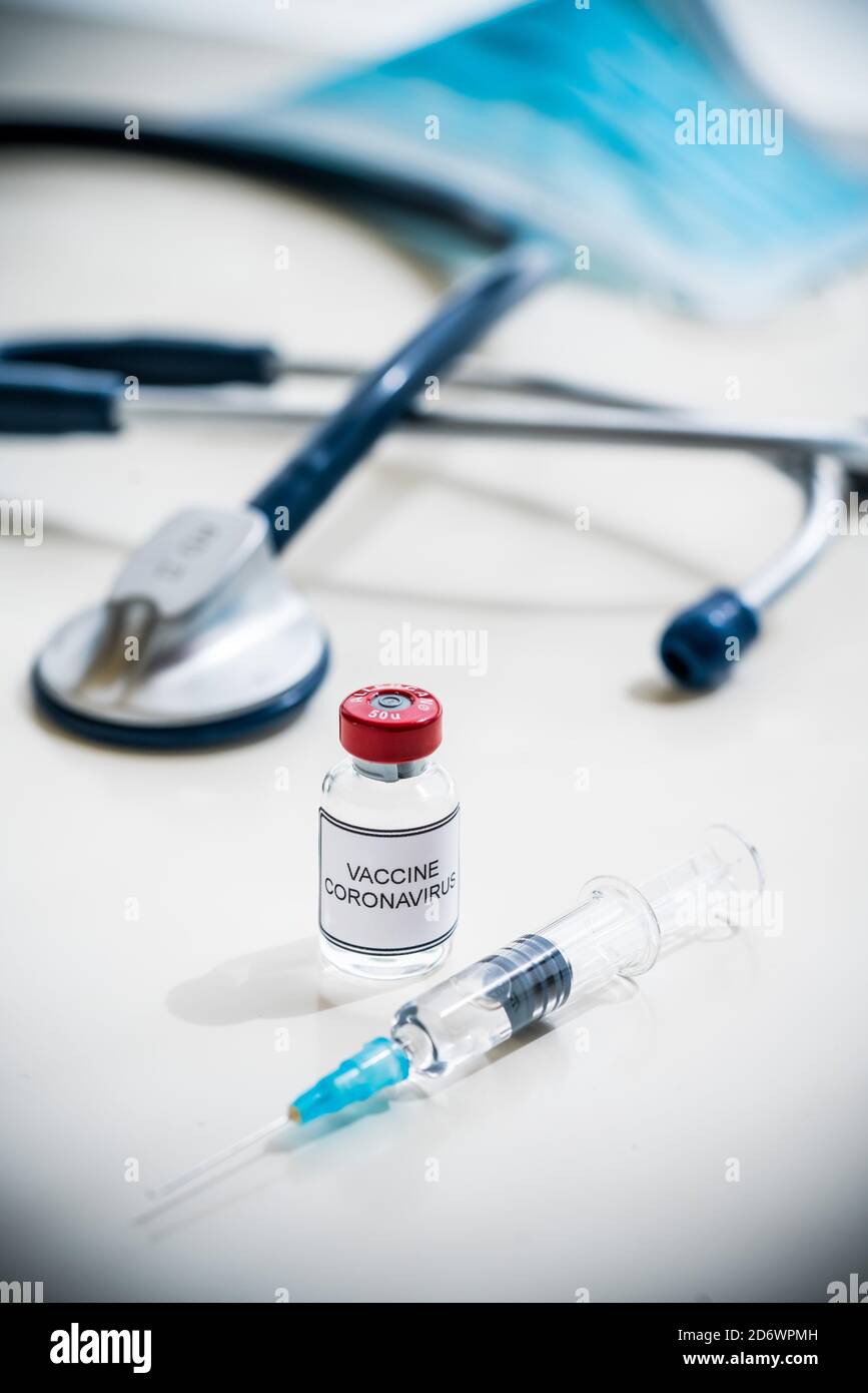 Vaccin Covid-19, image conceptuelle. Banque D'Images