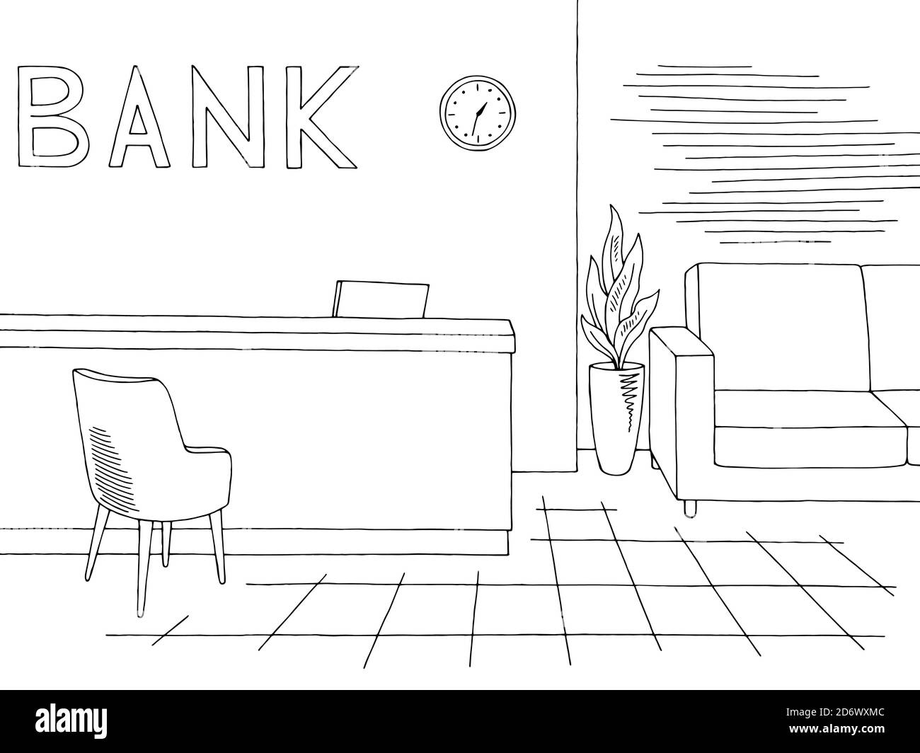 Motif intérieur de la banque noir blanc croquis vecteur d'illustration Illustration de Vecteur Motif intérieur de la banque noir blanc croquis vecteur d'illustration Illustration de Vecteur