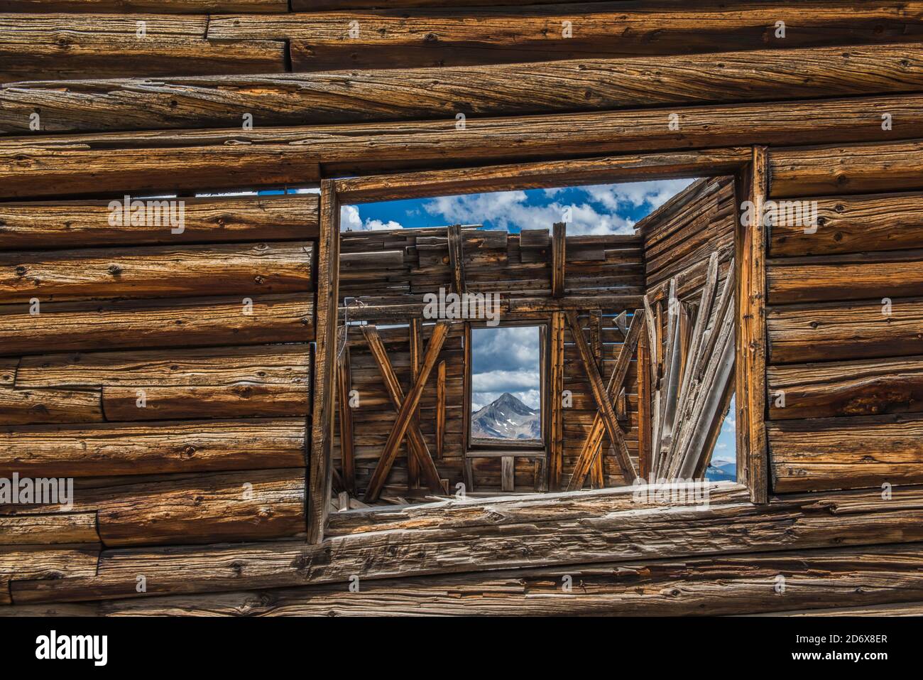 Alta Ghost Town, San Juan Mountains, Colorado, États-Unis, par Bruce montagne/Dembinsky photo Assoc Banque D'Images