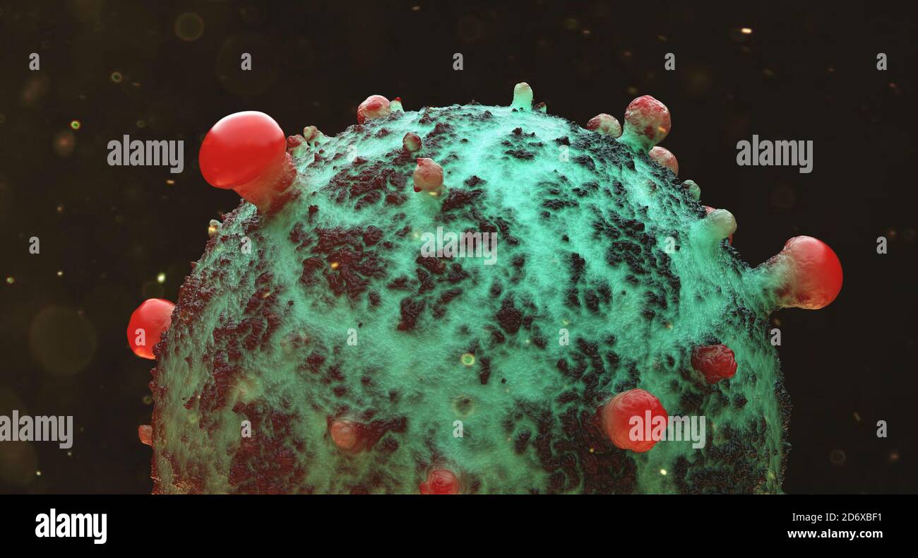 Virus pandémique du coronavirus COVID-19 Banque D'Images