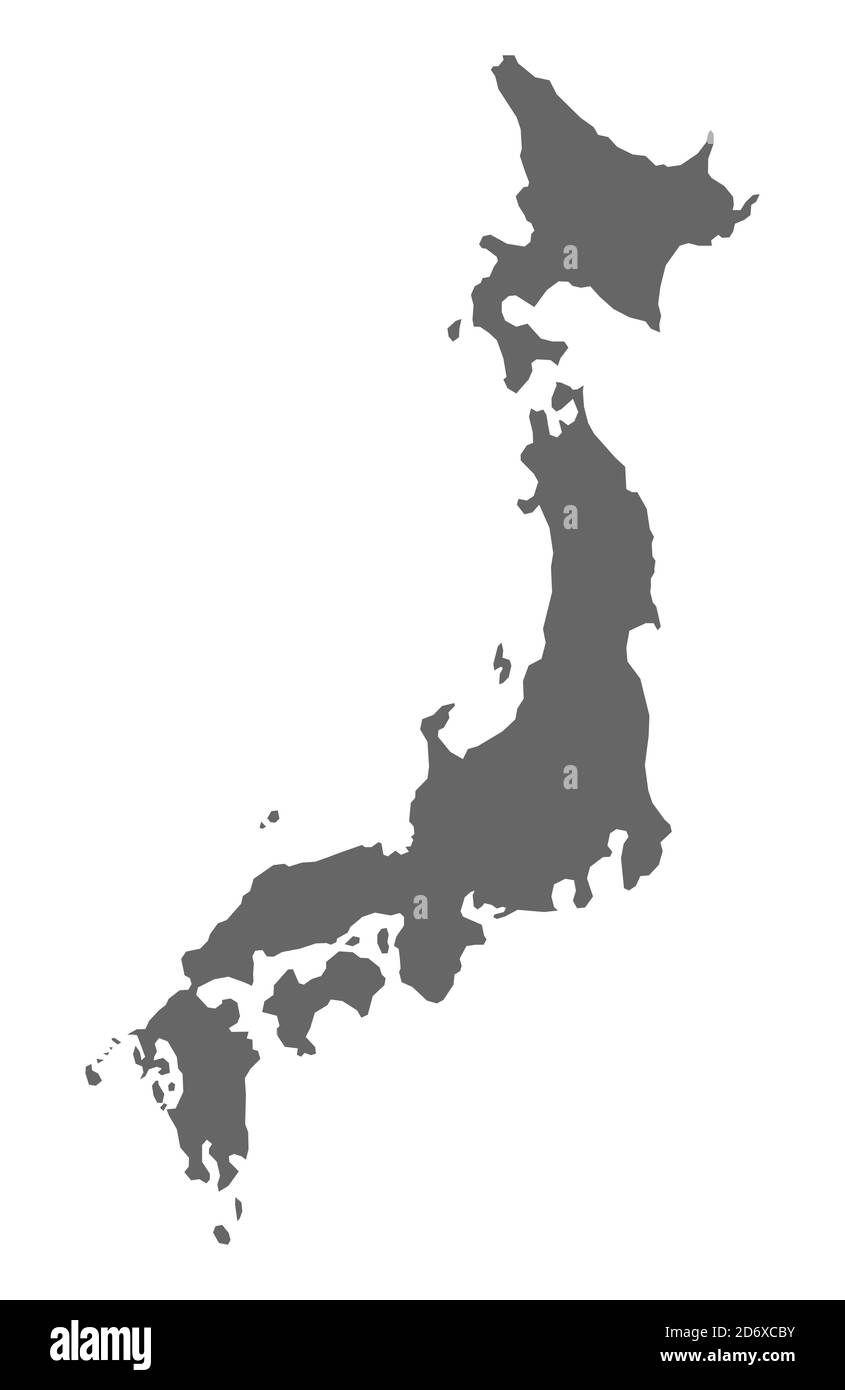 Carte du Japon, concept de voyage de la géographie de l'asie, vecteur de la scène terrestre . Illustration de Vecteur