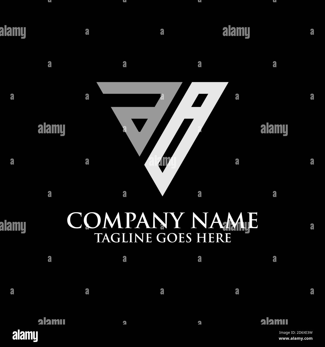 Triangle AB logo design inspiration, bon pour la marque de logo de compagnie de sport Illustration de Vecteur