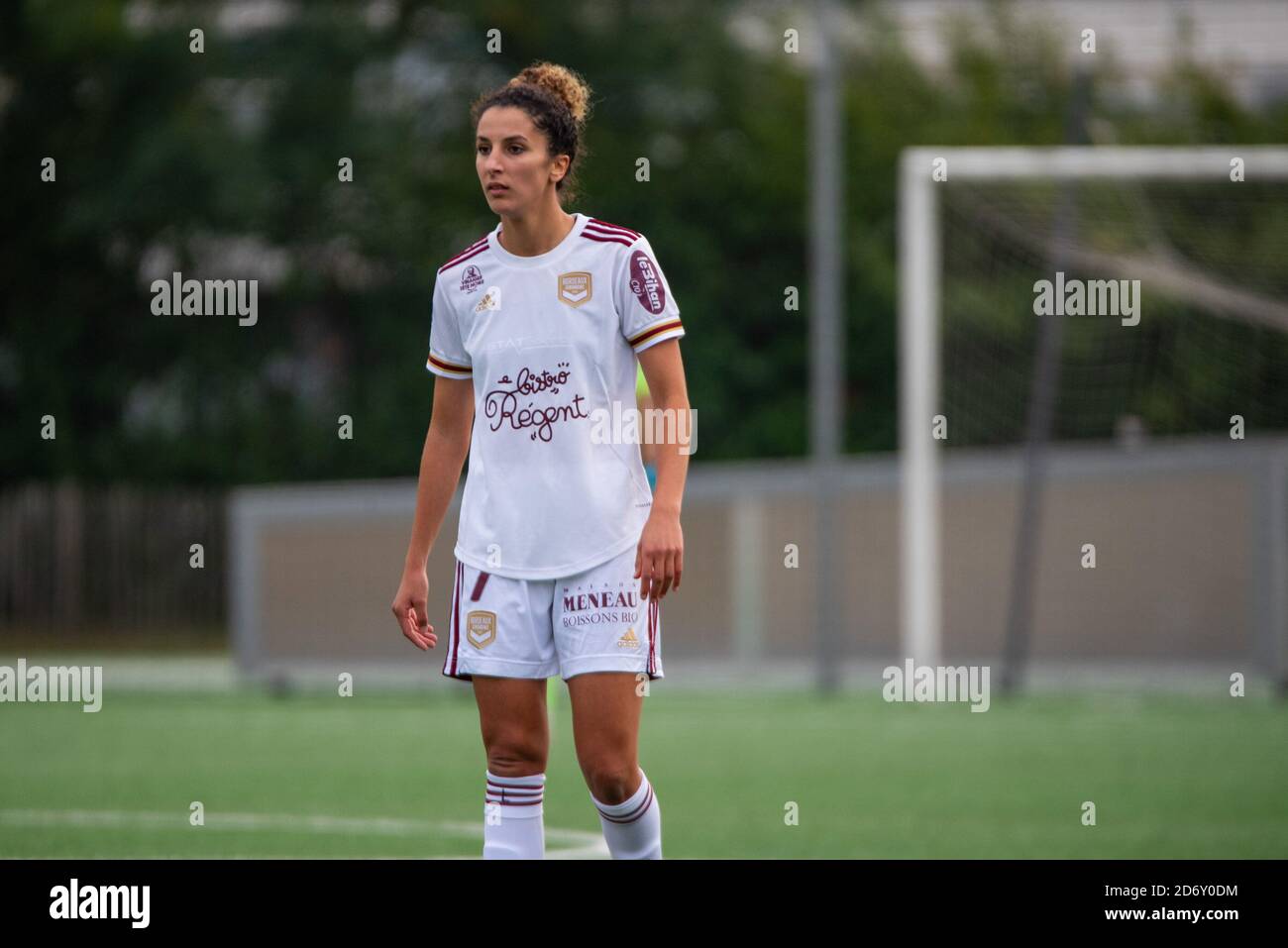 Houtia Kargouni du FC Girondins de Bordeaux réagit pendant le Championnat de France pour femmes D1 Arkema match de football entre GPSO 92 Issy et Girondin Banque D'Images