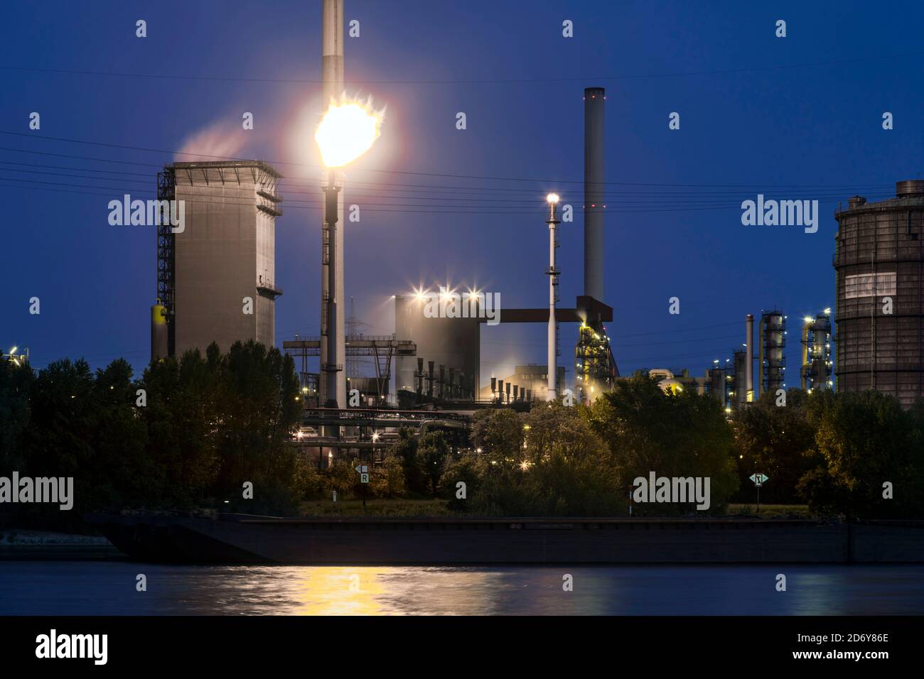 Steelworks de Huttenwerke Krupp Mannesmann - HKM Banque D'Images