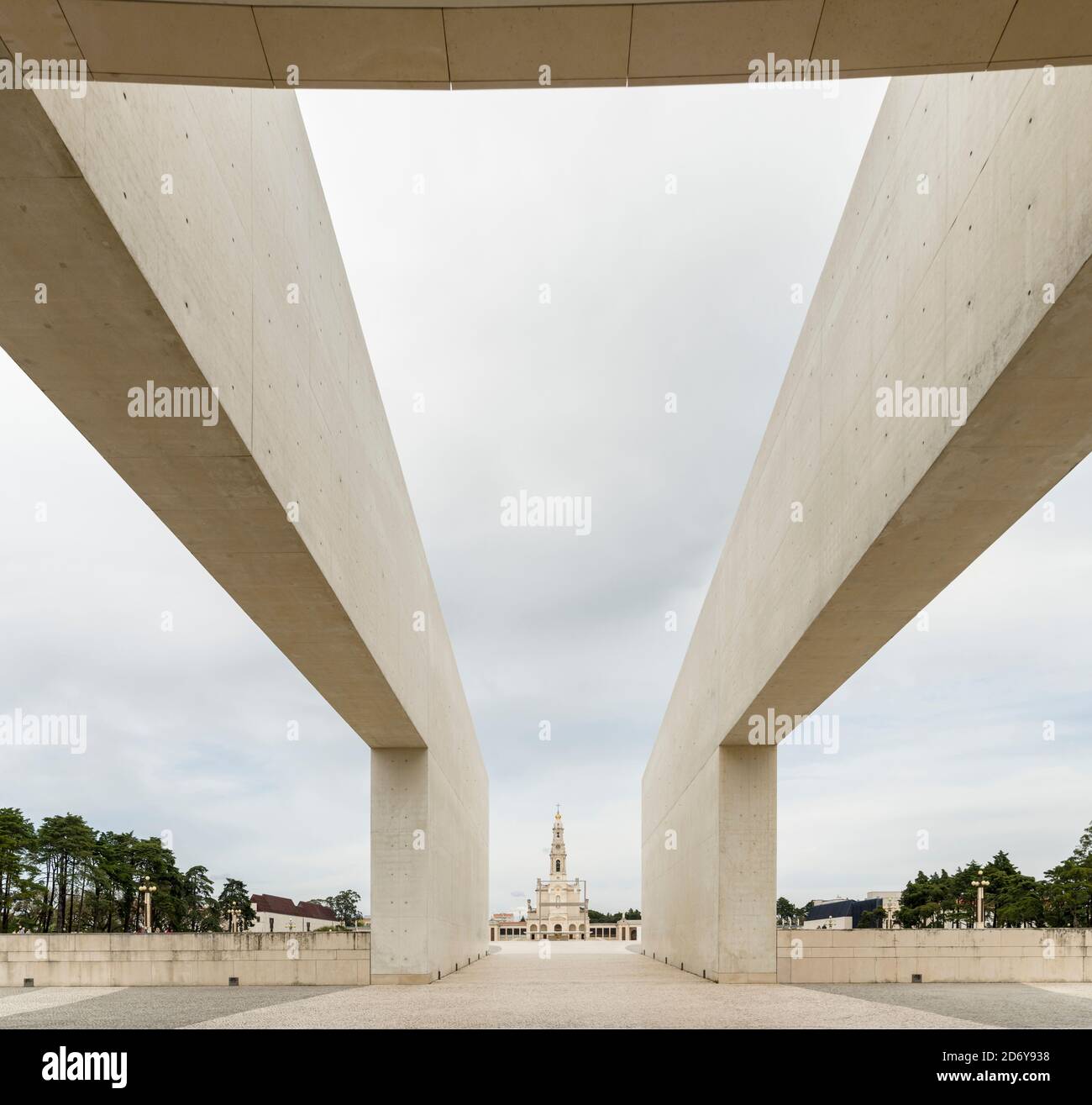 La basilique notre-Dame de Fatima Rosary. Fatima, un lieu de pèlerinage. Europe, Europe du Sud, Portugal Banque D'Images