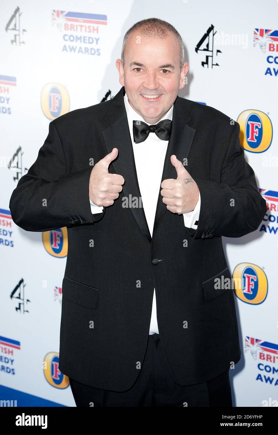 Phil Taylor arrive aux British Comedy Awards à l'hôtel Indigo 2, à l'O2 Arena de Londres. Banque D'Images