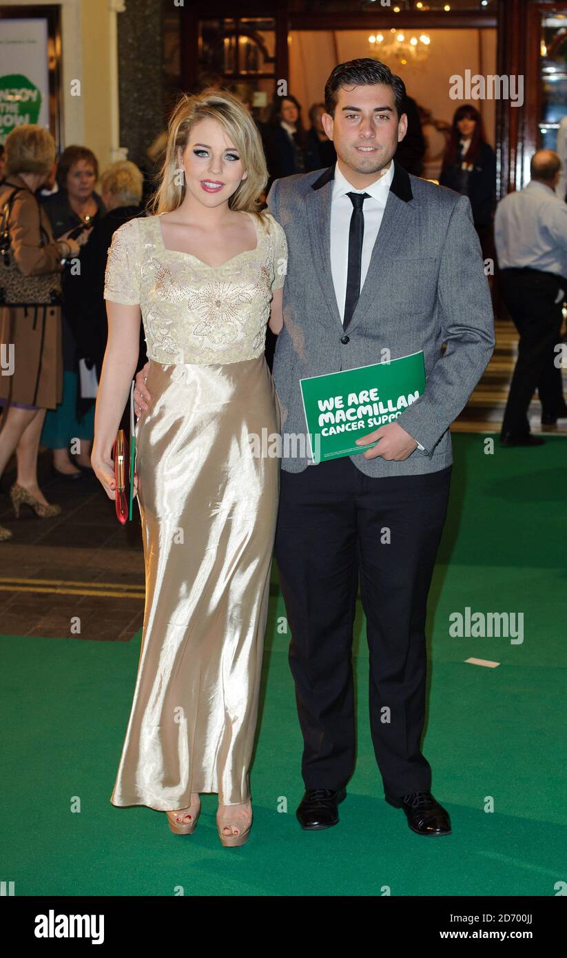 Lydia Bright et James argent assistent au gala du centenaire de Macmillan, au Palladium Theatre, dans le centre de Londres. Banque D'Images