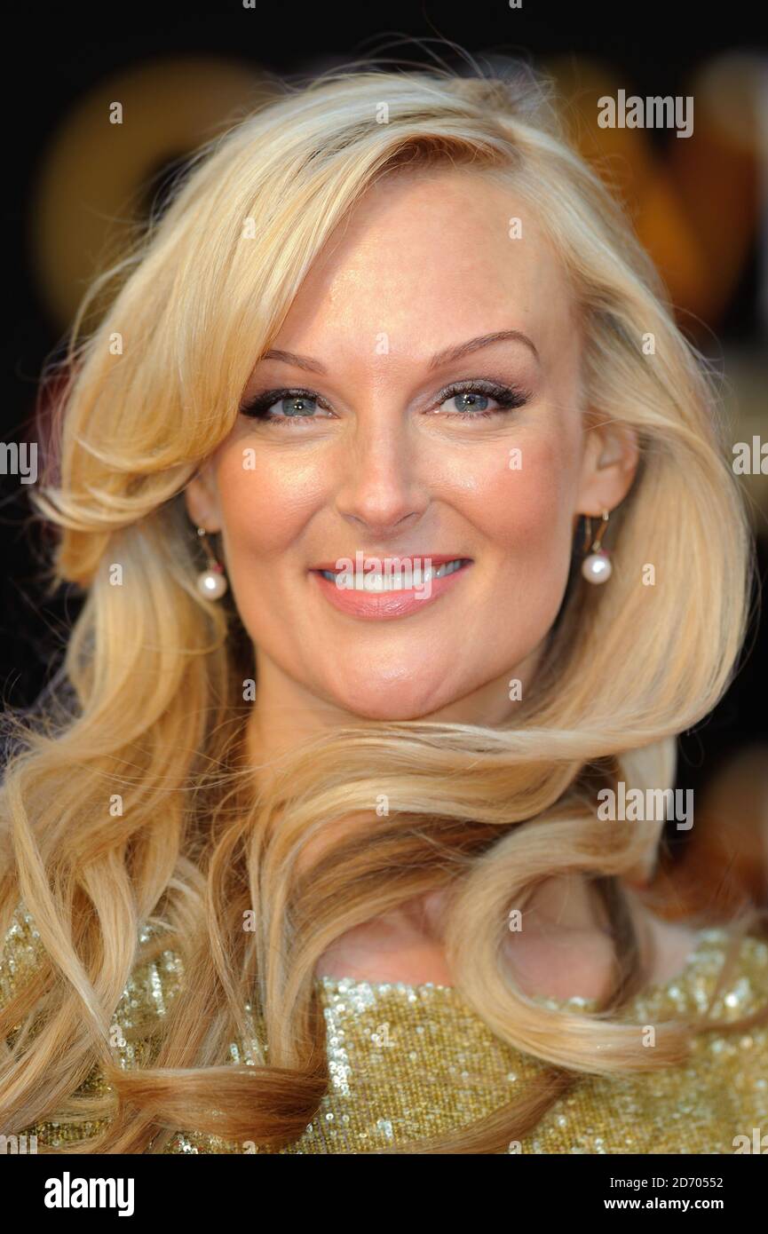 Katherine Kingsley arrive aux Olivier Awards, à l'Opéra royal du centre de Londres. Banque D'Images