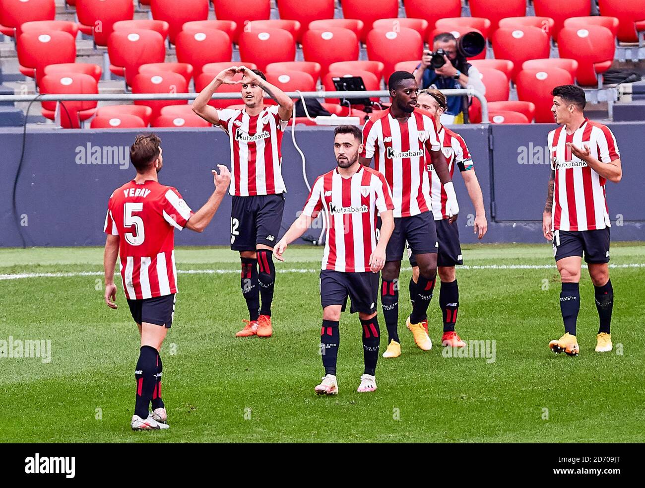 lex Berenguer du Athletic Club célèbre son but pendant le Championnat d'Espagne la Liga match de football entre Athletic Club de Bilbao et Levante Banque D'Images