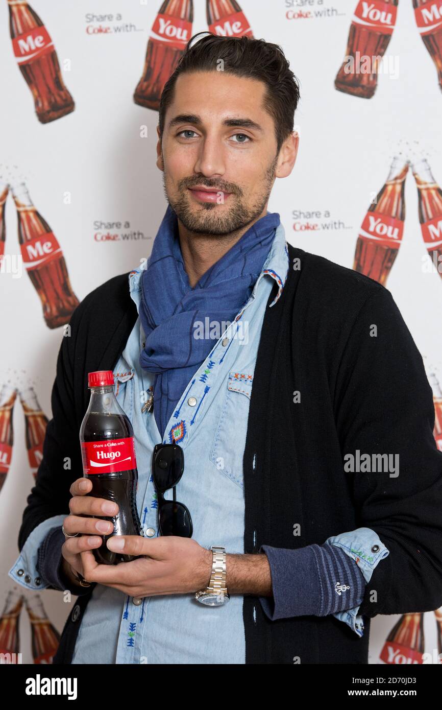 Hugo Taylor participe à la partie VIP Share a Coke, à One Marylebone à Londres. Banque D'Images