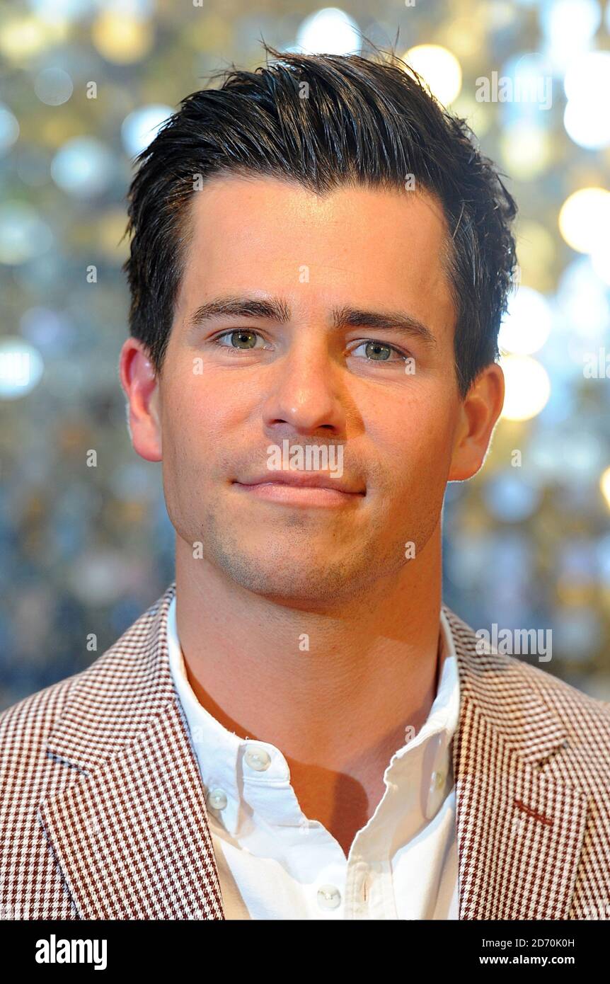 Oliver Mellor arrive pour les British SOAP Awards 2013 à MediaCityUK, Salford, Manchester. Banque D'Images
