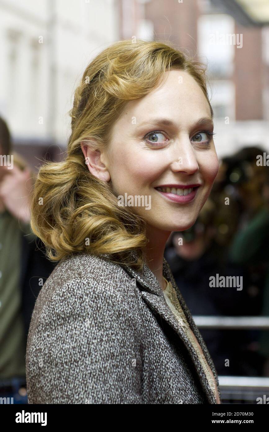 Hattie Morahan participe à un gala d'été en février, au cinéma Curzon Mayfair de Londres. Banque D'Images