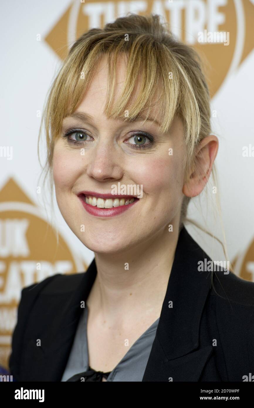 Hattie Morahan photographiée aux UK Theatre Awards à Guildhall, Londres. Banque D'Images