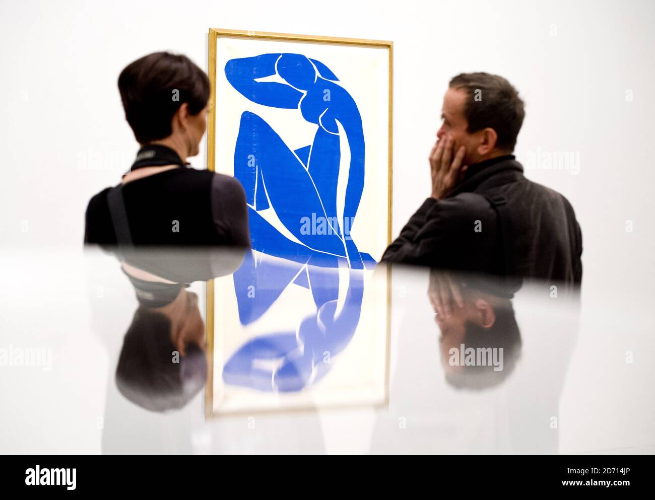 Les visiteurs assistent à l'avant-première d'Henri Matisse: The Cut-outs, au Tate Modern de Londres. L'exposition des œuvres tardives de Matisse se déroulera du 14 avril au 7 septembre 2014. Banque D'Images Les visiteurs assistent à l'avant-première d'Henri Matisse: The Cut-outs, au Tate Modern de Londres. L'exposition des œuvres tardives de Matisse se déroulera du 14 avril au 7 septembre 2014. Banque D'Images