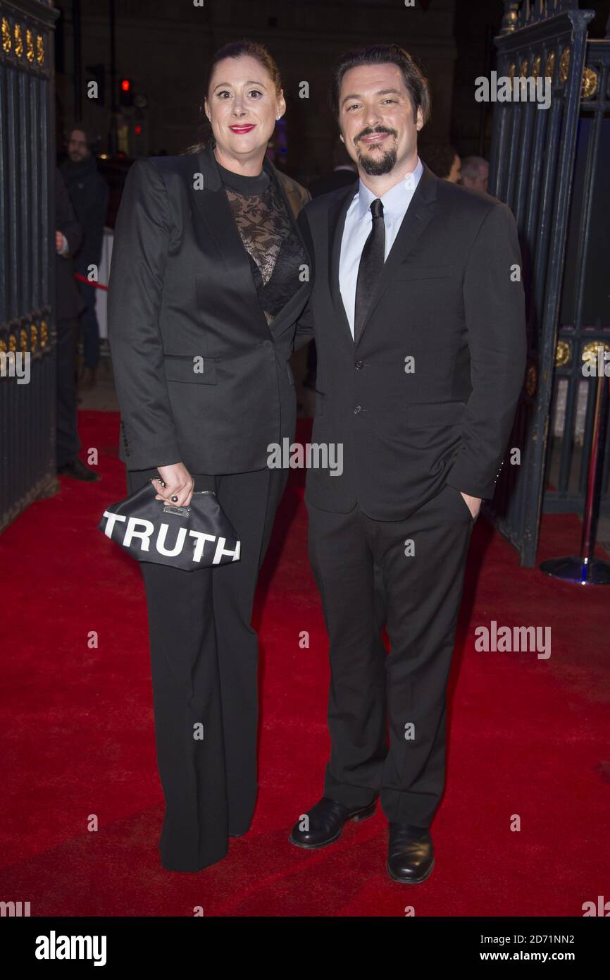 Amber Freeman et James Vanderbilt participant aux prix du BFI London film Festival, à Banqueting House à Londres. APPUYEZ SUR ASSOCIATION photo. Date de la photo: Samedi 17 octobre 2015. Le crédit photo devrait se lire: Matt Crossick/PA Wire Banque D'Images