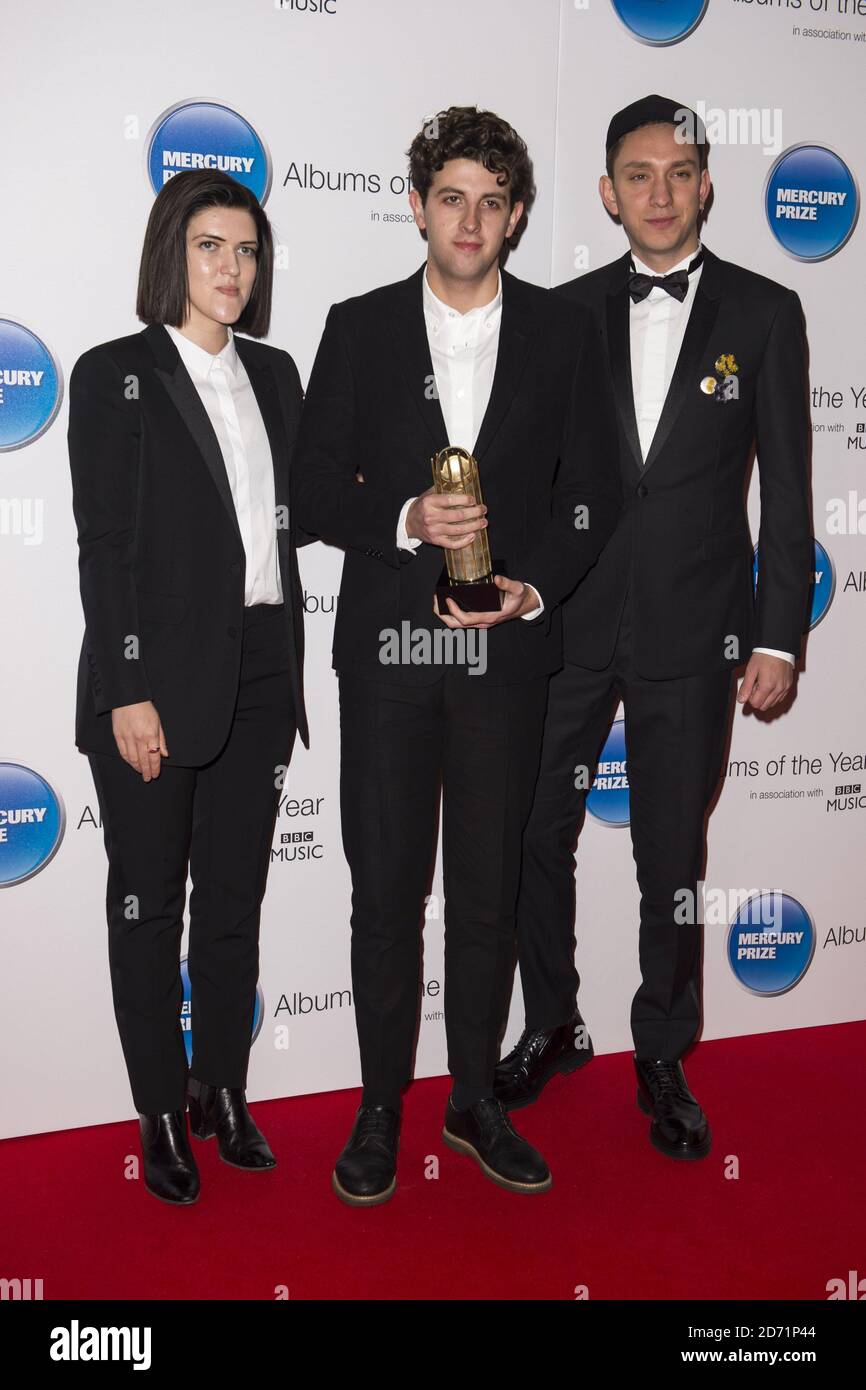 Jamie XX (vrai nom Jamie Smith) participant au Prix Mercury Music 2015 à la BBC Broadcasting House, Londres Banque D'Images