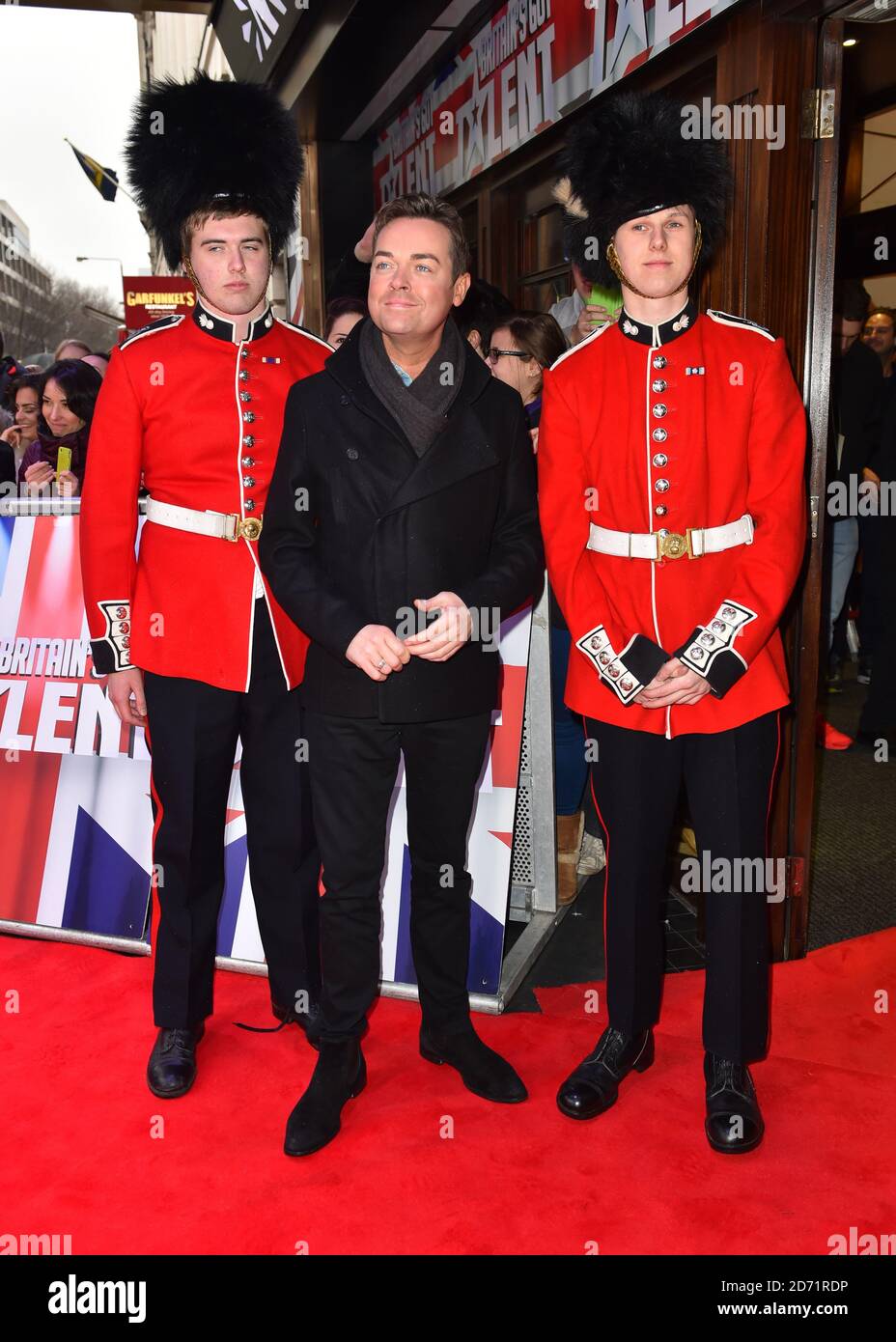 Stephen Mulhern arrivant à The Britain's Got Talent Auditions, Londres photo Credit devrait lire: Matt Crossick/Empics Entertainment Banque D'Images