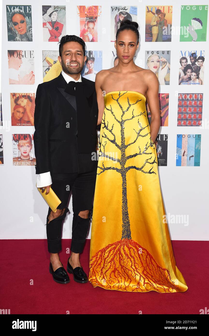 Zawe Ashton et Osman Yousefzada assistent au dîner de gala Vogue à Kensington Gardens, Londres. Banque D'Images