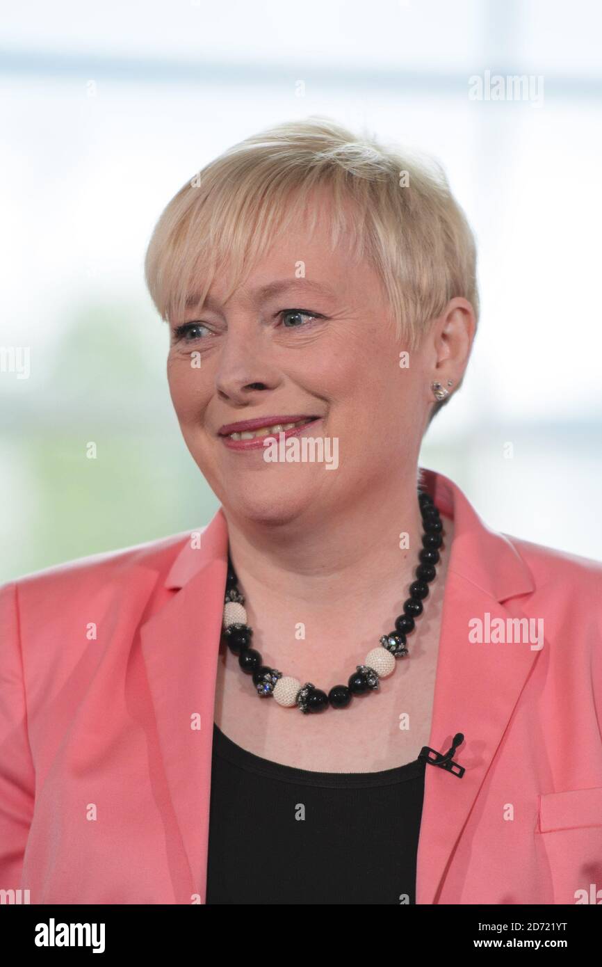 Angela Eagle assistait à une conférence de presse au 2 Savoy place de Londres, où elle a lancé sa candidature pour être chef du Parti travailliste. Banque D'Images