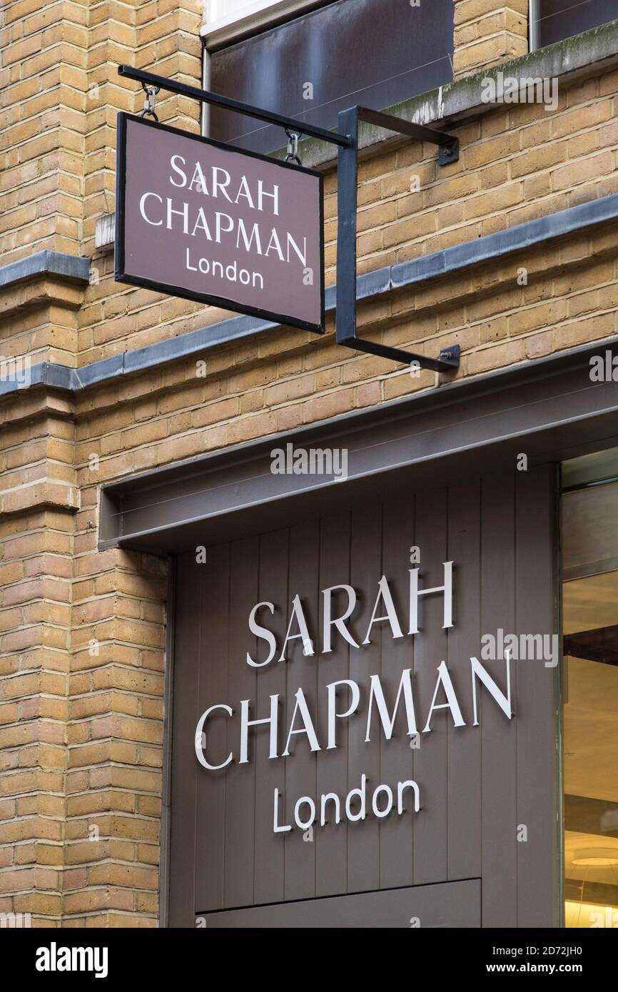 Vue générale la clinique de beauté Sarah Chapman au large de King's Road, à l'ouest de Londres, que Meghan Markle est censé fréquenter. Date de la photo: Mercredi 17 janvier 2018. Le crédit photo devrait se lire: Matt Crossick/ EMPICS Entertainment. Banque D'Images