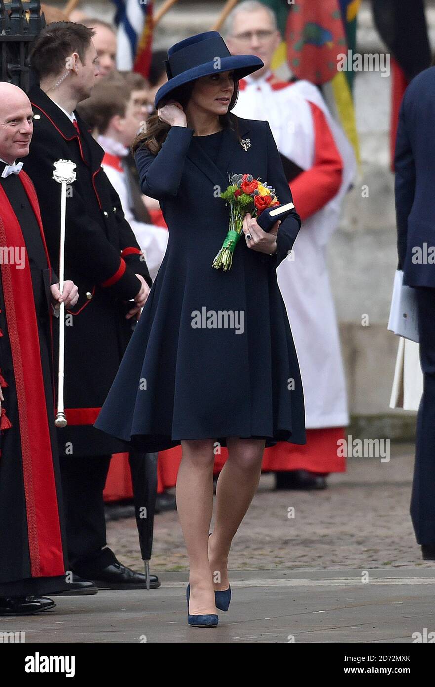 La duchesse de Cambridge assistant au Commonwealth Service à Westminster Abbey, Londres. Le crédit photo devrait se lire: Matt Crossick/EMPICS Entertainment Banque D'Images