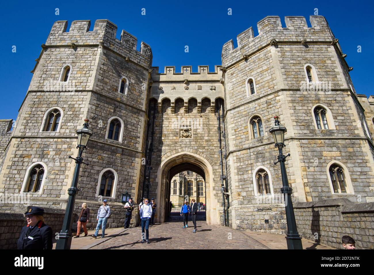 Vue générale du château de Windsor à Windsor, Berkshire - le lieu du mariage prochain du prince Harry et de Meghan Markle. Date de la photo: Jeudi 5 avril 2018. Le crédit photo devrait se lire: Matt Crossick/ EMPICS Entertainment. Banque D'Images