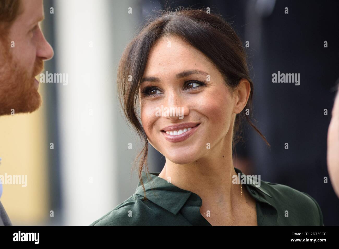 Meghan Markle, la duchesse de Sussex, arrive à l'Université de Chichester, Bognor Regis, West Sussex, dans le cadre de leur première visite officielle conjointe à Sussex. Date de la photo: Mercredi 3 octobre 2018. Le crédit photo devrait se lire: Matt Crossick/ EMPICS. Banque D'Images