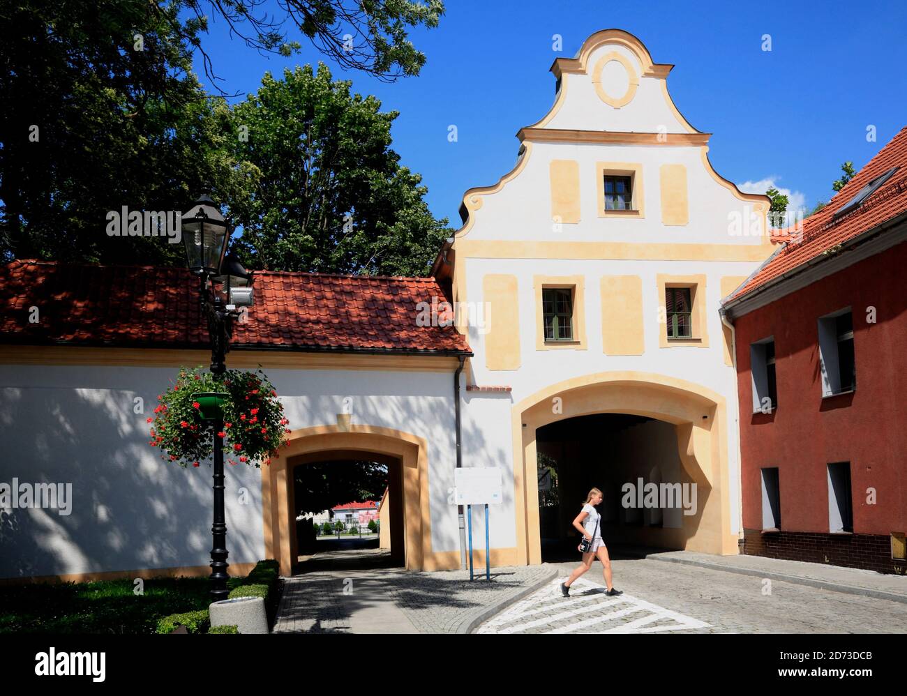 Brama Zamkowa (Schlossstor), Glogowek (Oberglogau), Silésie, Pologne, Europe Banque D'Images
