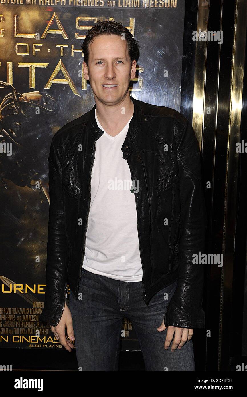 Brendan Cole arrive pour la première mondiale de Clash of the Titans à l'Empire, Leicester Square, Londres Banque D'Images