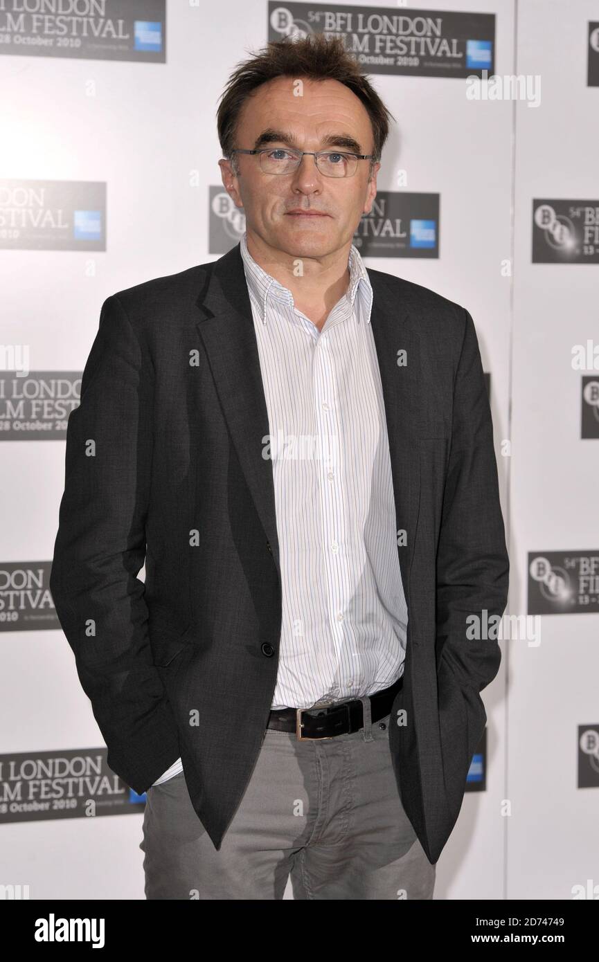 Danny Boyle photographié pendant 127 heures au cinéma vue de Leicester Square, dans le centre de Londres, dans le cadre du 54e BFI London film Festival. Banque D'Images