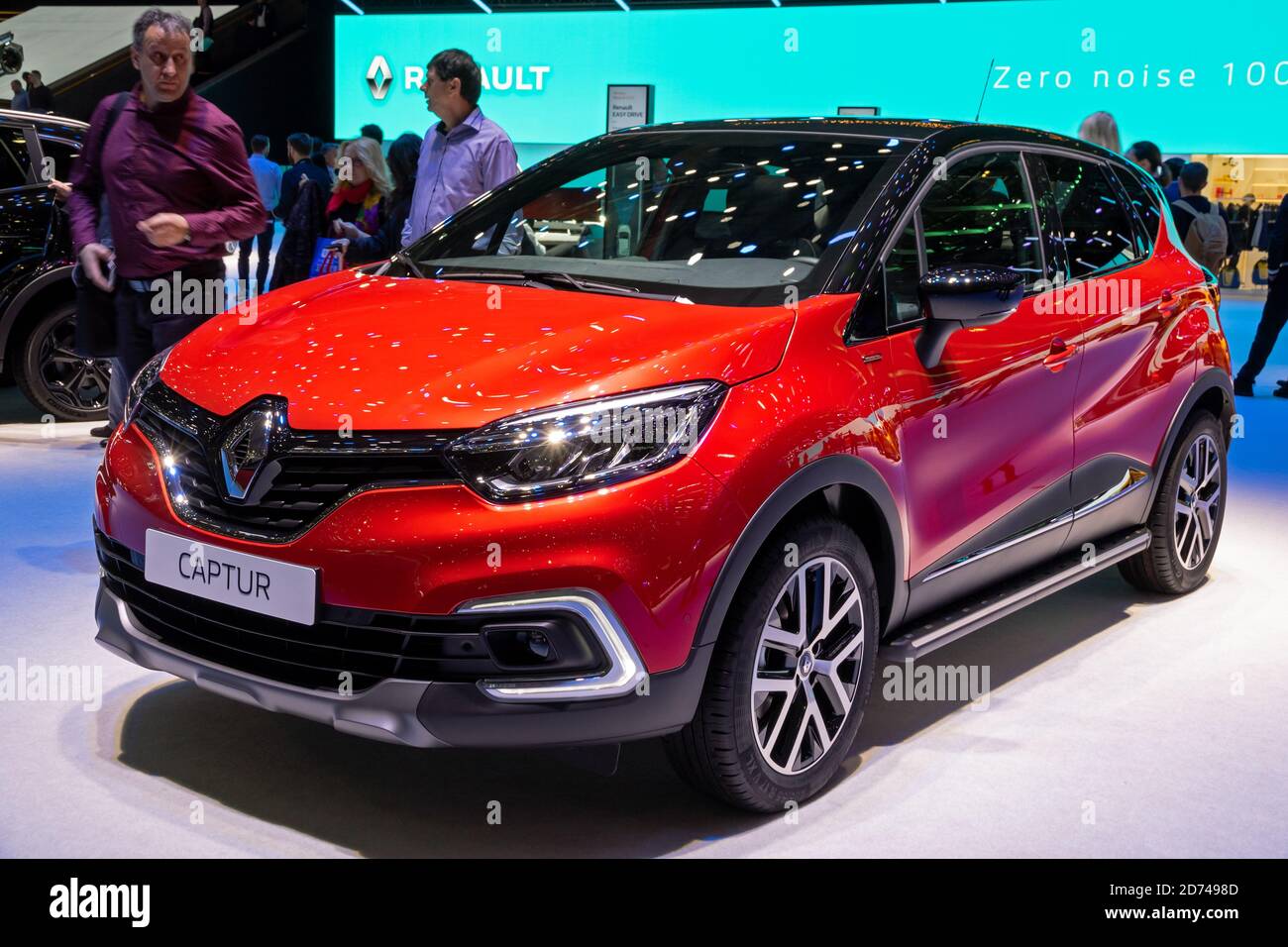 Nouvelle voiture Renault Captur au 89e salon International de l'automobile de Genève. Genève, Suisse - 6 mars 2019. Banque D'Images