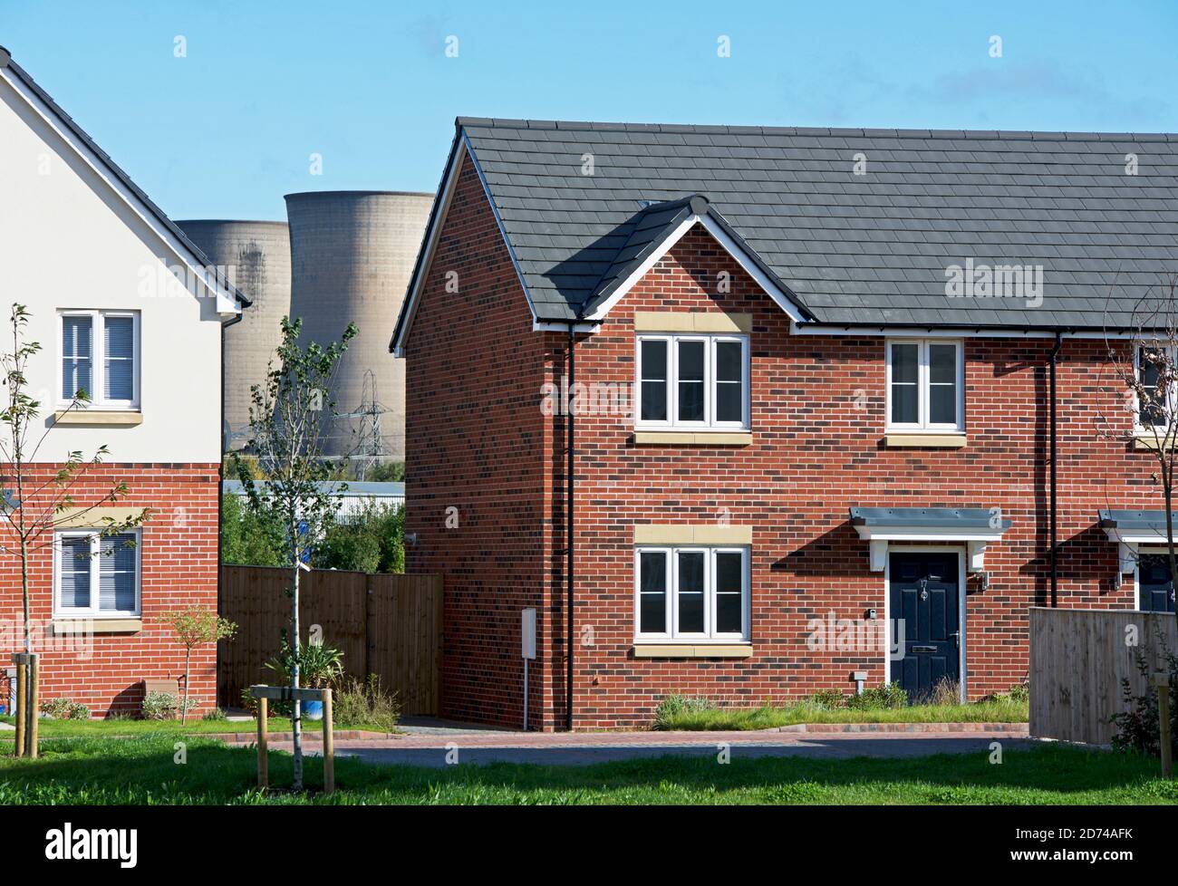 Nouveau développement de logements à Eggborough, East Yorkshire, Angleterre Banque D'Images