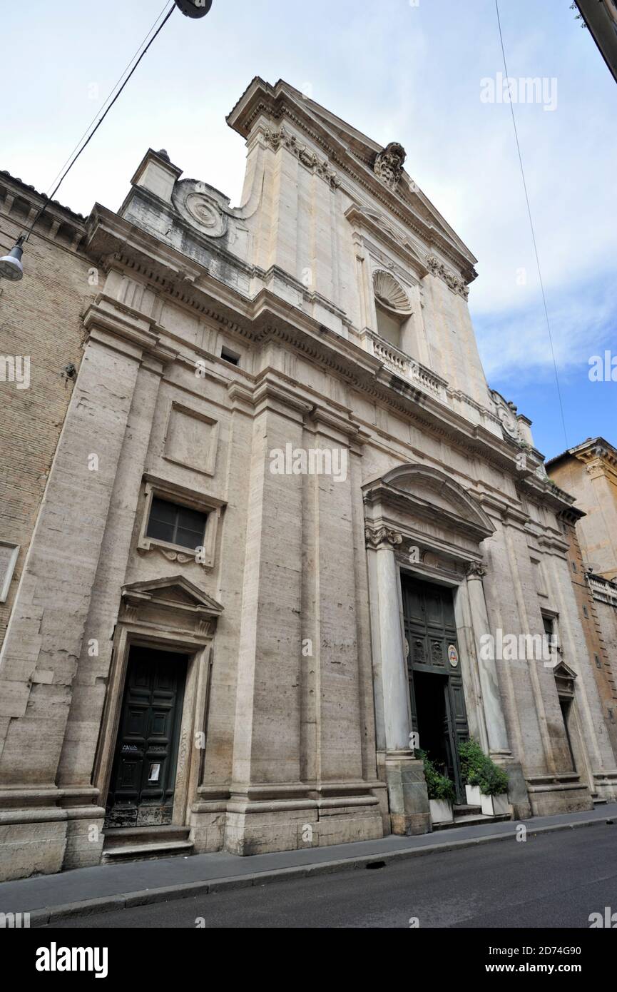 italie, rome, église de san giacomo à augusta Banque D'Images