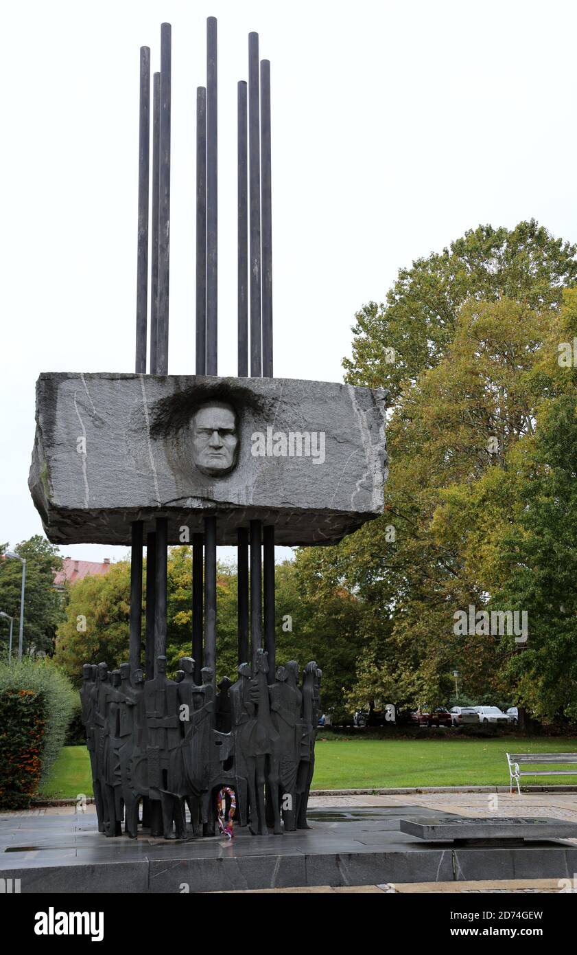 Monument Boris Kidric à Maribor Banque D'Images