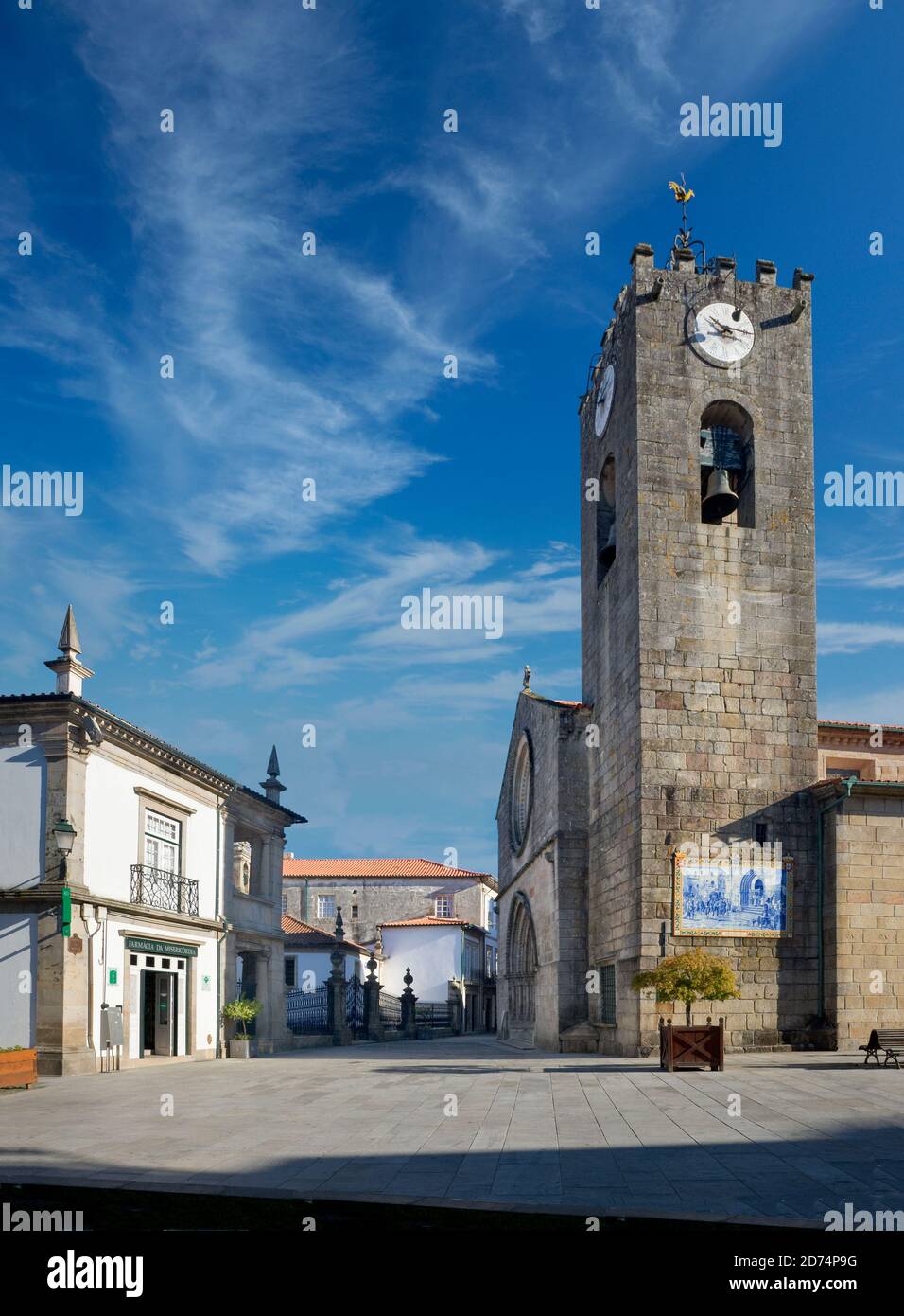Portugal, Minho, Costa Verde, ville historique de Ponte de Lima, église igreja matriz Banque D'Images