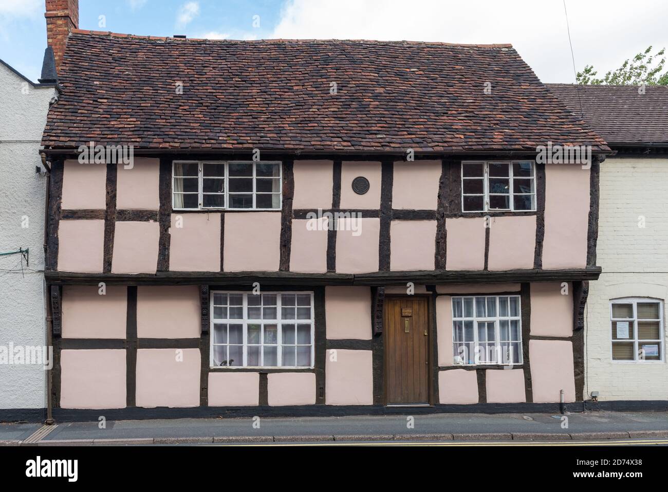 Ancien bâtiment à pans de bois à Friar Street, Droitwich Spa, Worcestershire, Royaume-Uni Banque D'Images