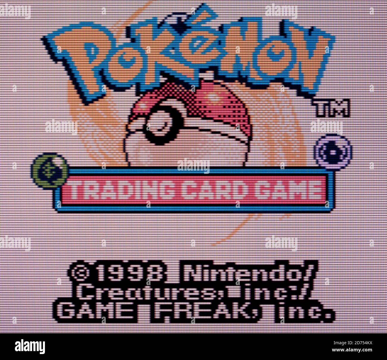 Jeu de cartes de jeu Pokemon - jeu Nintendo Boy Color Videogame - usage éditorial seulement Banque D'Images