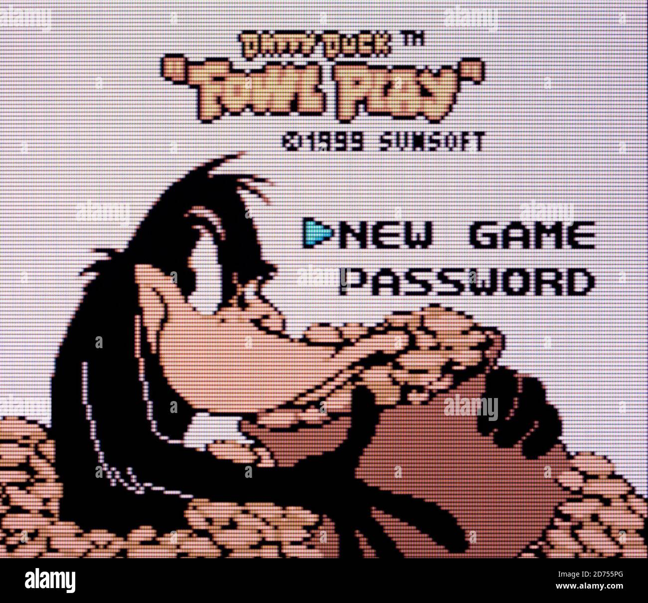 Daffy Duck Fhibou Play - Nintendo Game Boy Color Videogame - usage éditorial seulement Banque D'Images