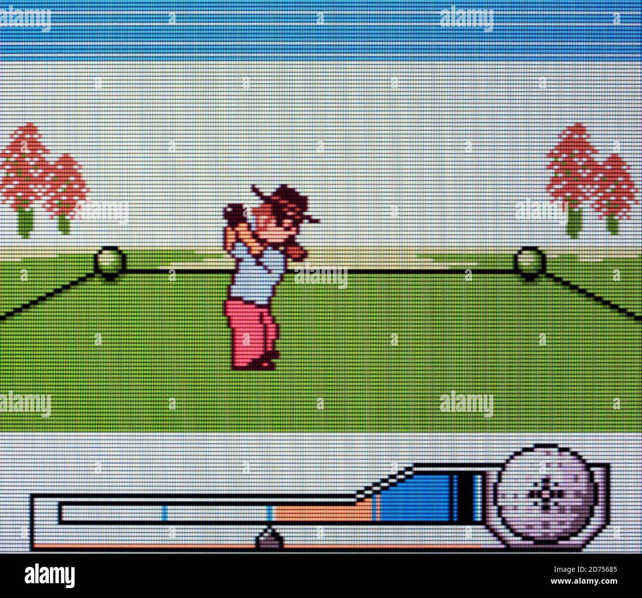 Trou dans un golf - Nintendo Game Boy Color Videogame - usage éditorial seulement Banque D'Images