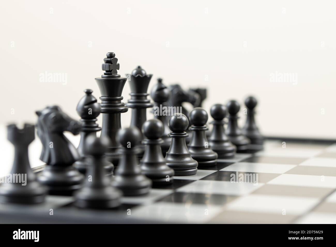 Pièces des échecs sur la carte Banque D'Images