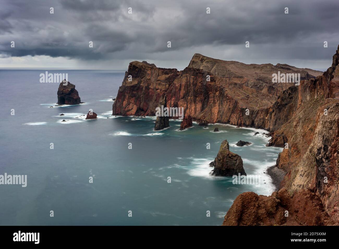 Ponta de Sao Lourenco, côte est de l'île de Madère. Banque D'Images
