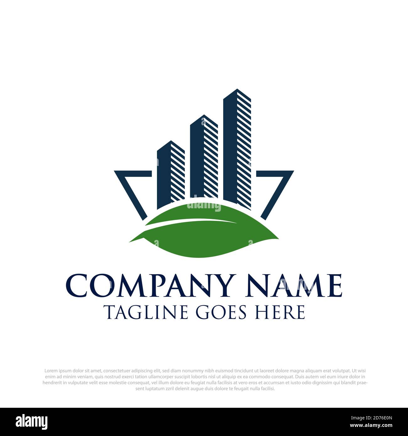 logo vert écologique de finance comptable avec vecteur feuille, idéal pour les illustrations vectorielles comptables et financières Illustration de Vecteur