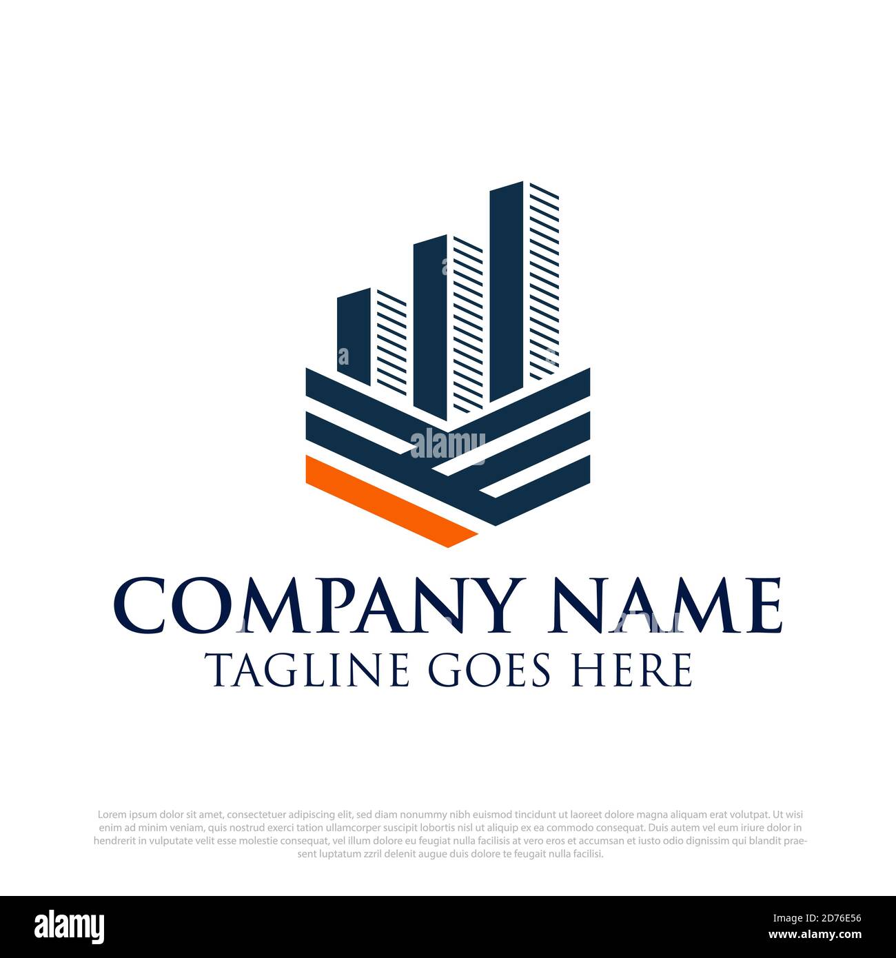 Inspirations modernes de logo de comptabilité et de finance, meilleur pour la comptabilité, la finance, l'immobilier commercial modèle de marque Illustration de Vecteur
