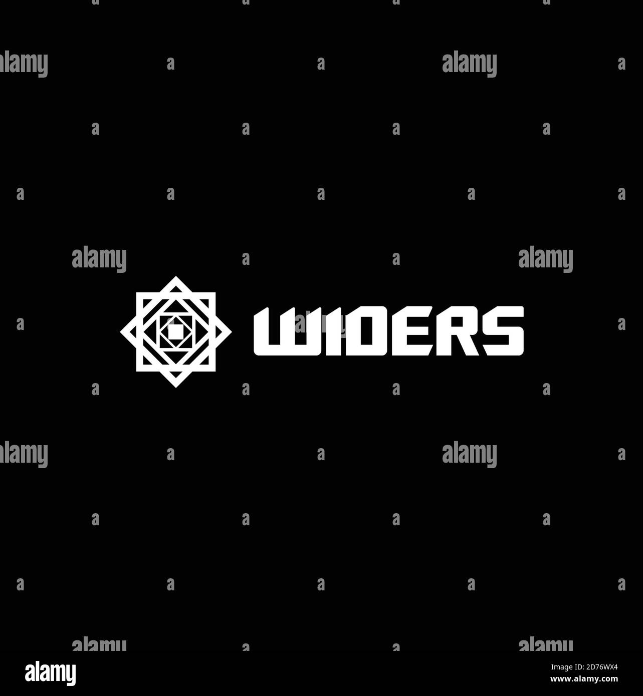 Logo Widers avec symbole Illustration de Vecteur