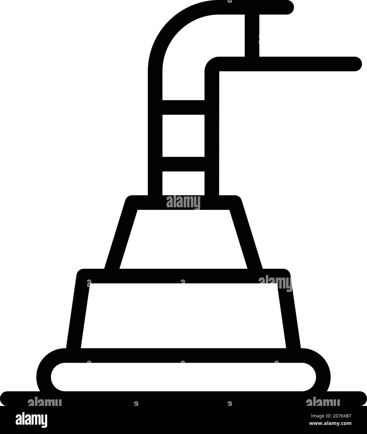 L'icône de pompe à eau. Pompe à eau aperçu l'icône vecteur pour la conception web isolé sur fond blanc Illustration de Vecteur